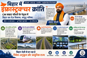 बिहार में इंफ्रास्ट्रक्चर क्रांति: CM सम्राट चौधरी के नेतृत्व में नई सड़कें, हवाई अड्डे और टाउनशिप